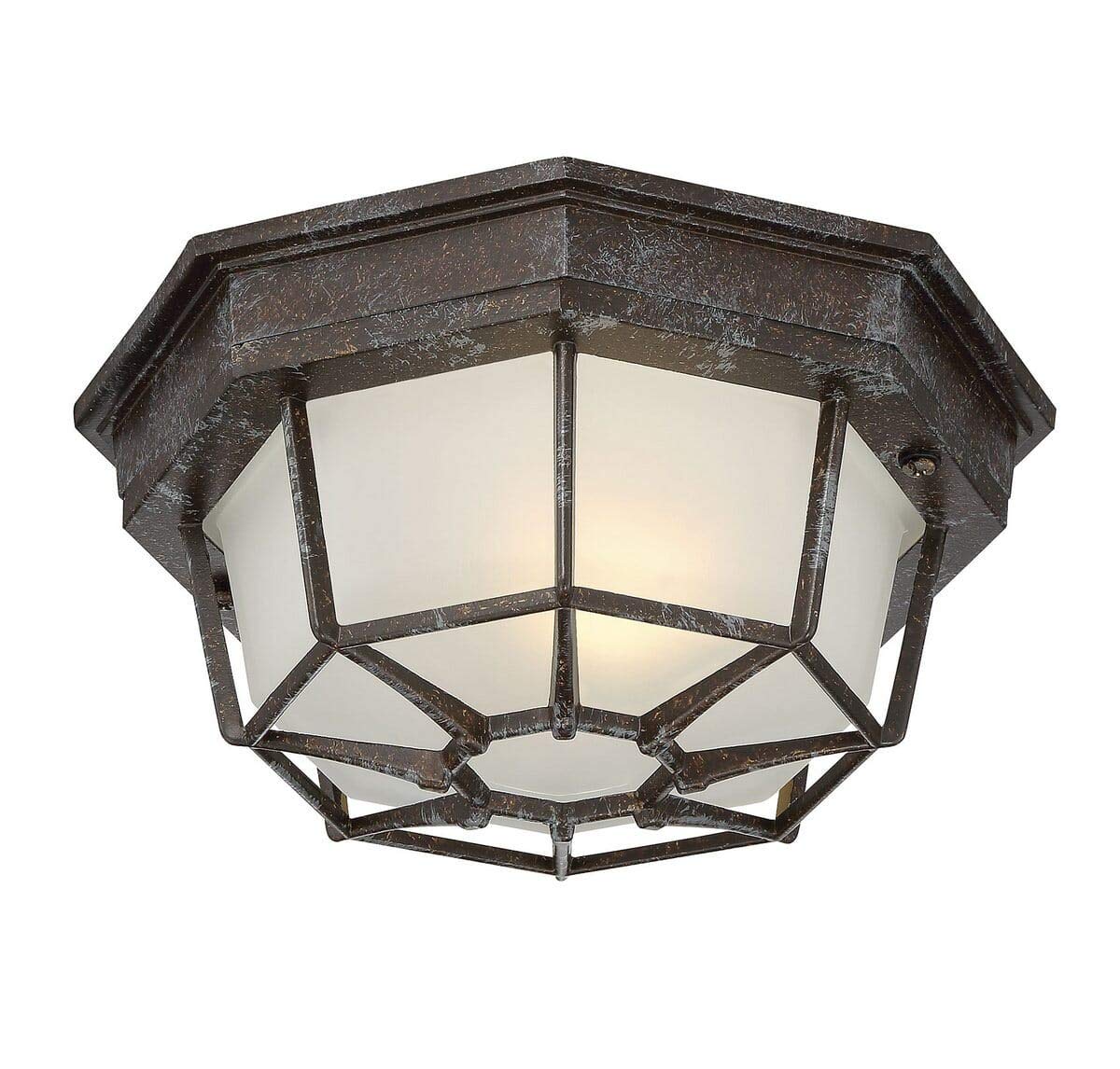 Savoy House 5-2066-72 Modern One Light Flush Mount Ceiling Light Fixture - Perfect for Bedroom, Hallway, or Closet Lighting