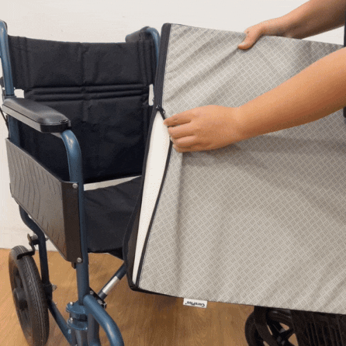 CarePlus Basic Wheelchair Foam Cushion - Pressure Relief Seat Cushion for Elderly & Disabled - Comfort Support for Wheelchairs, Office Chairs & Home Use