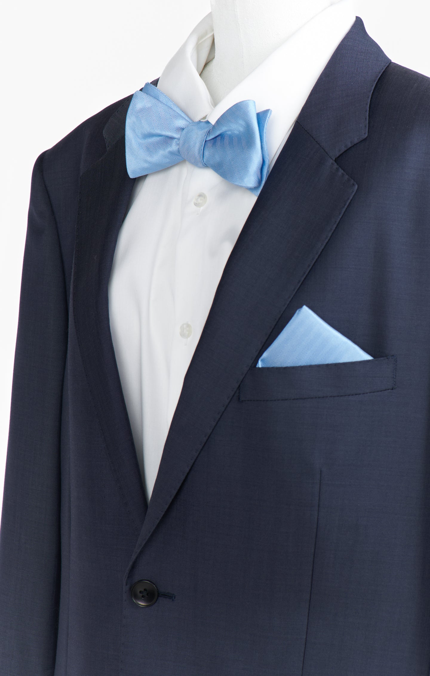 Stylish Josh Bow Tie in Baby Blue - Perfect for Weddings, Parties & Formal Events