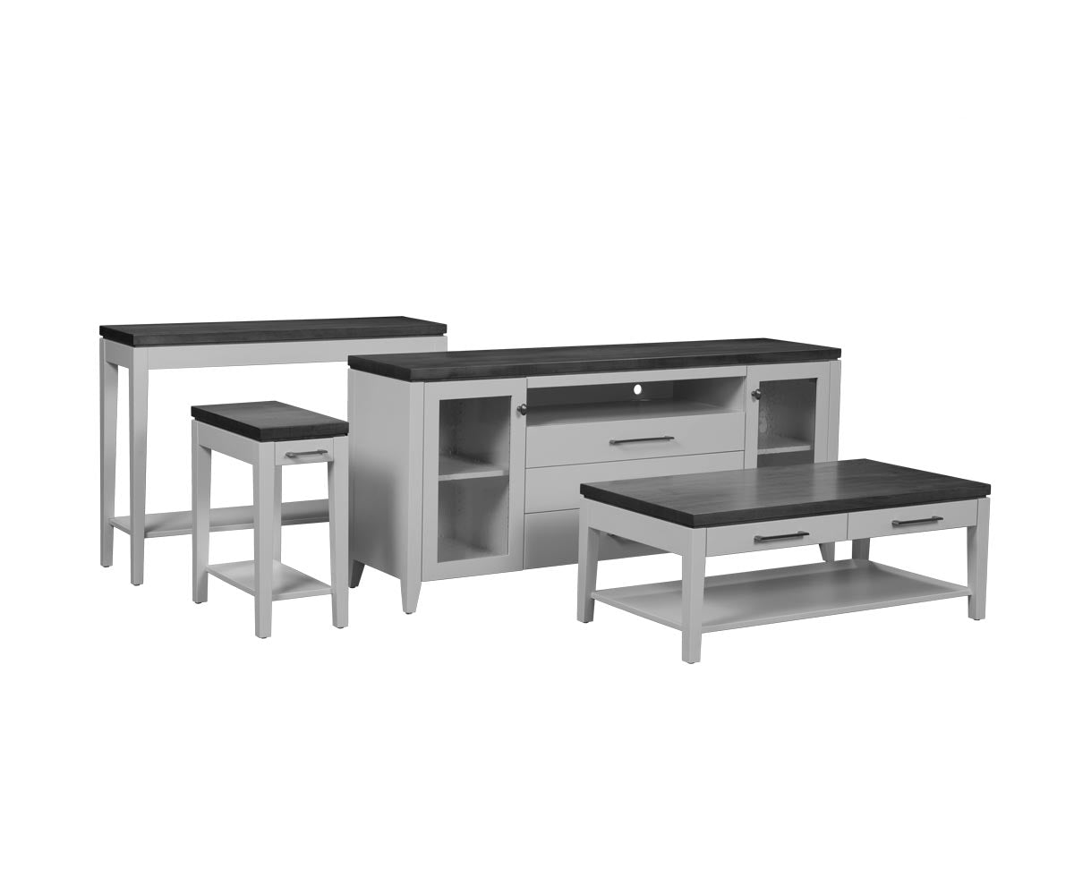 River Falls Nesting Tables - Set of 3 Modern Side Tables for Living Room, Bedroom, or Office - Space-Saving Multi-Level End Tables with Sturdy Wooden Frame - Perfect for Small Spaces, Home Decor, and Coffee Table Display