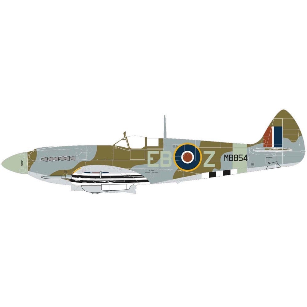 Airfix A05117A 1/48 Scale Supermarine Spitfire Mk.XII Model Kit - WWII Fighter Aircraft for Collectors & Hobbyists - Perfect for Display, Gifts & Historical Dioramas