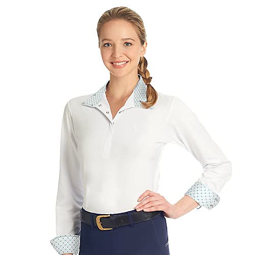 Ovation Jorden Long Sleeve Show Shirt for Women - Equestrian Riding Competition & Horse Show Apparel