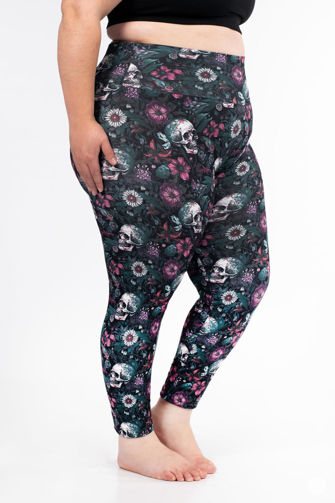 Eternal Blossom High Waisted Yoga Leggings - Floral Print Workout Pants for Women - Perfect for Yoga, Gym & Everyday Wear