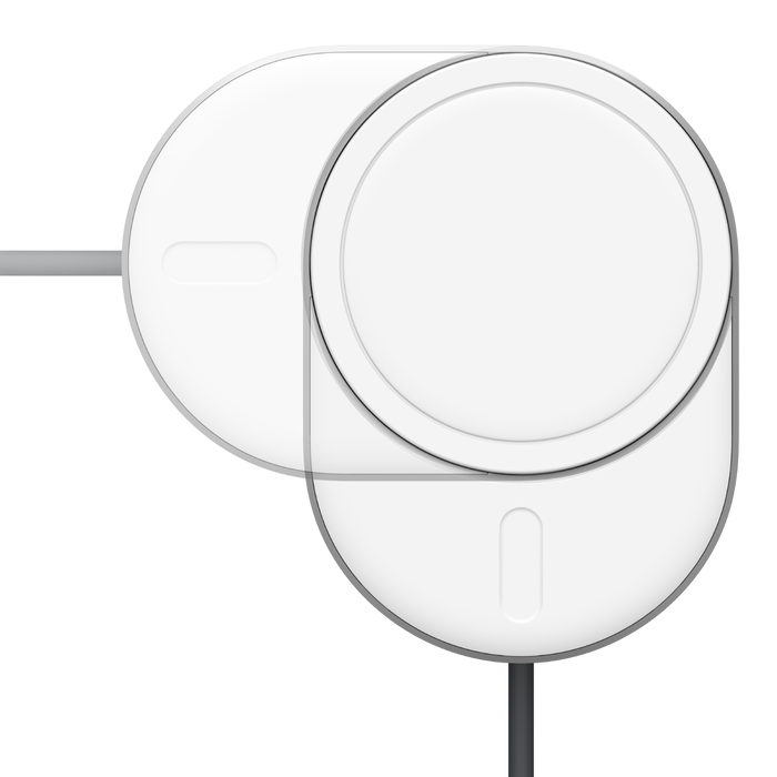 Belkin Magsafe Car Charger for iPhone 12/13/14 - 15W Fast Wireless Charging - Gray - Perfect for Road Trips & Commuting