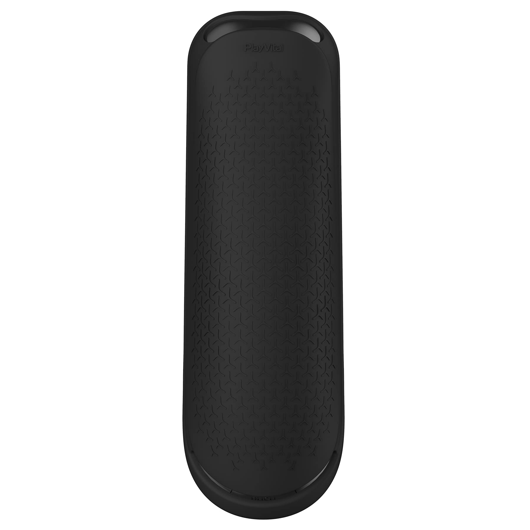PlayVital Silicone Protective Case for PS5 Media Remote Cover - Shockproof Anti-Slip Full Body Protector Skin for Sony PlayStation 5 Remote Control (Black) - Perfect for Gaming, Home Entertainment & Travel Protection