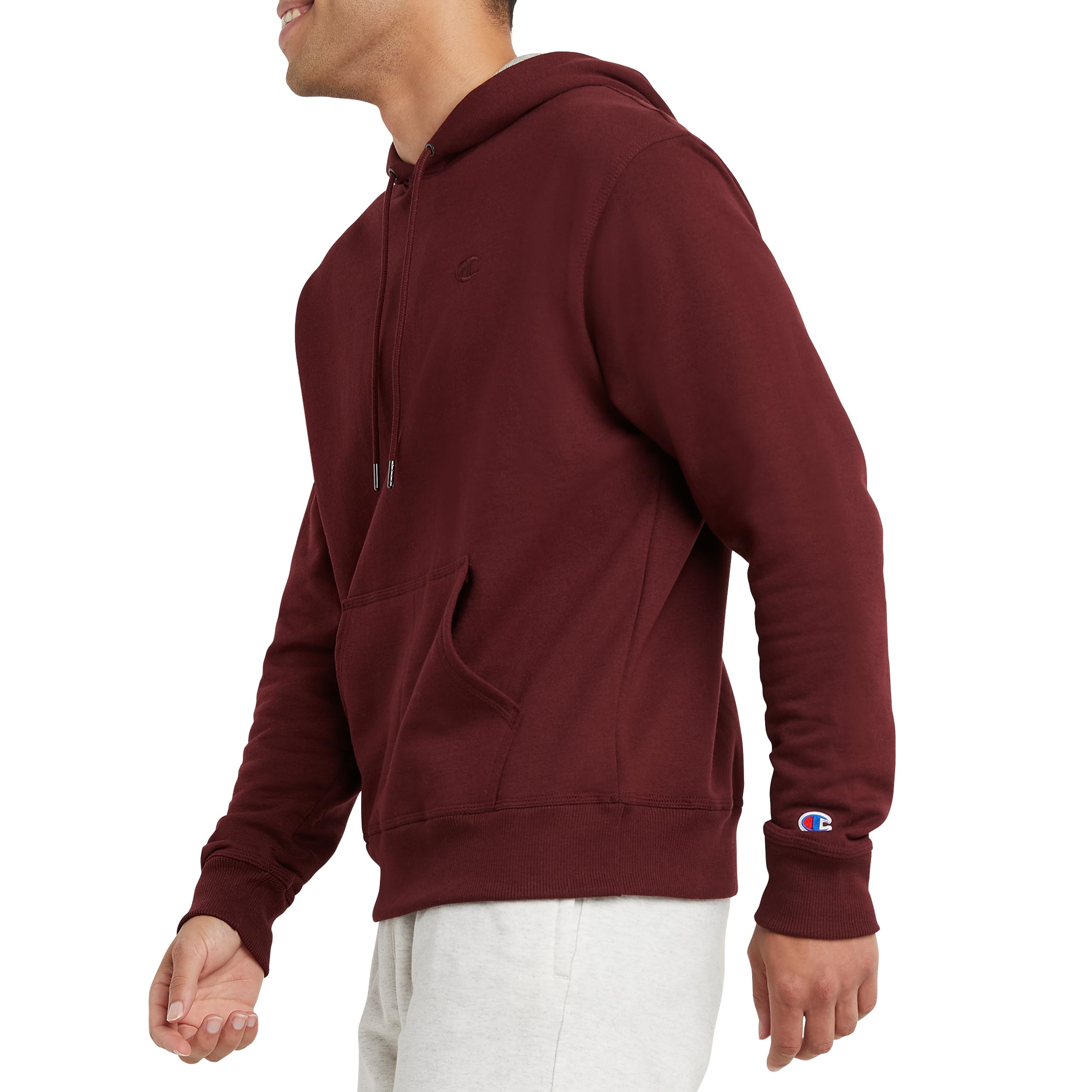 Champion Powerblend Fleece Hoodie for Men - Comfortable Sweatshirt (Regular & Big & Tall Sizes) - Perfect for Gym, Casual Wear & Outdoor Activities