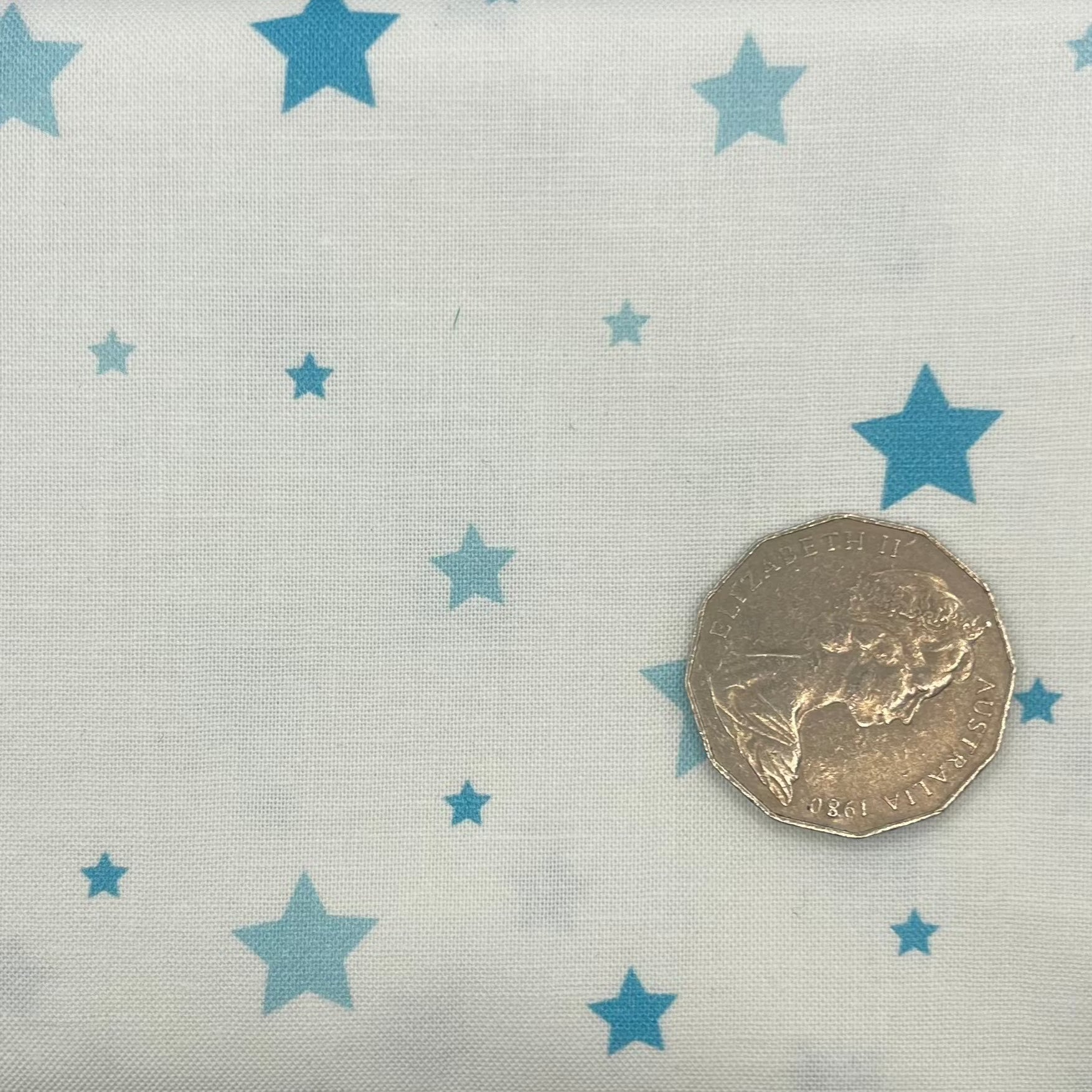 Aqua Tone Stars on White - Elegant Star Pattern Design for Home Decor, Wall Art, and Gift Ideas - Perfect for Bedroom, Living Room, and Office Spaces