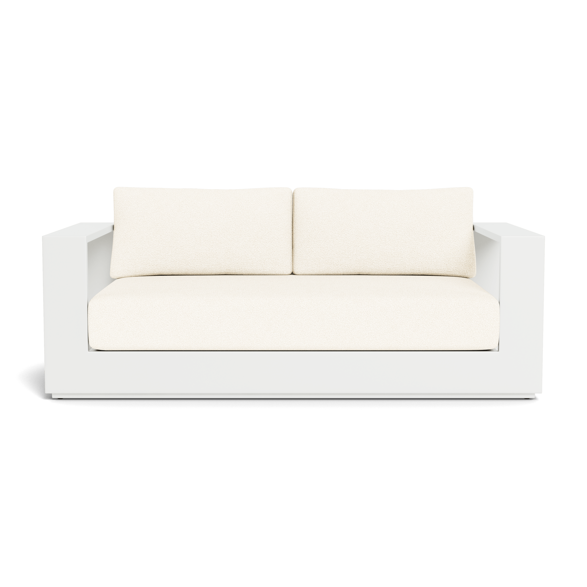 Hayman Aluminum 2-Seat Outdoor Patio Sofa - Lightweight Modern Garden Furniture for Balcony, Poolside & Backyard Relaxation