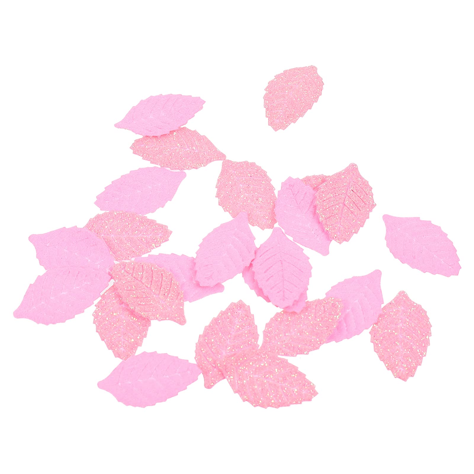 EXCEART 50pcs Glitter Eucalyptus Leaf Garland - Artificial Greenery Wreath for Wedding Bouquet, Centerpiece, Home & Party Decor - Sparkling Tiara Hair Clips for Kids Birthday & Princess Theme Parties