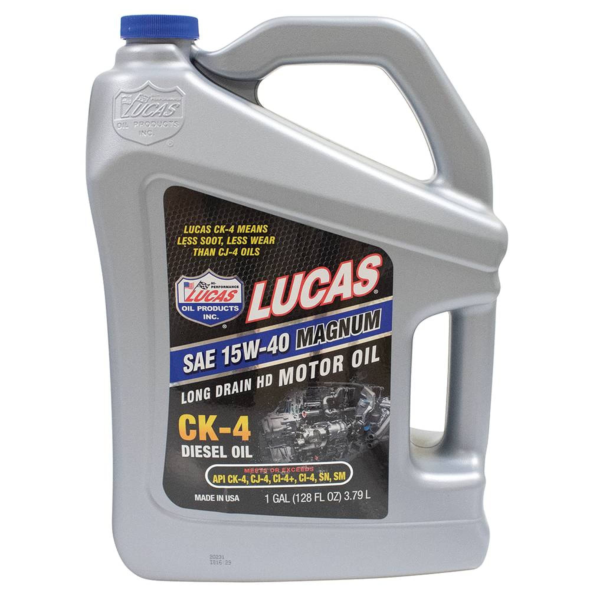 Stens 051-853 SAE 15W-40 Magnum CK-4 Diesel Engine Oil - Compatible with Lucas Oil 10287 for Mowers, Tractors & Agricultural Equipment - High Performance Lubrication for Heavy-Duty Machinery