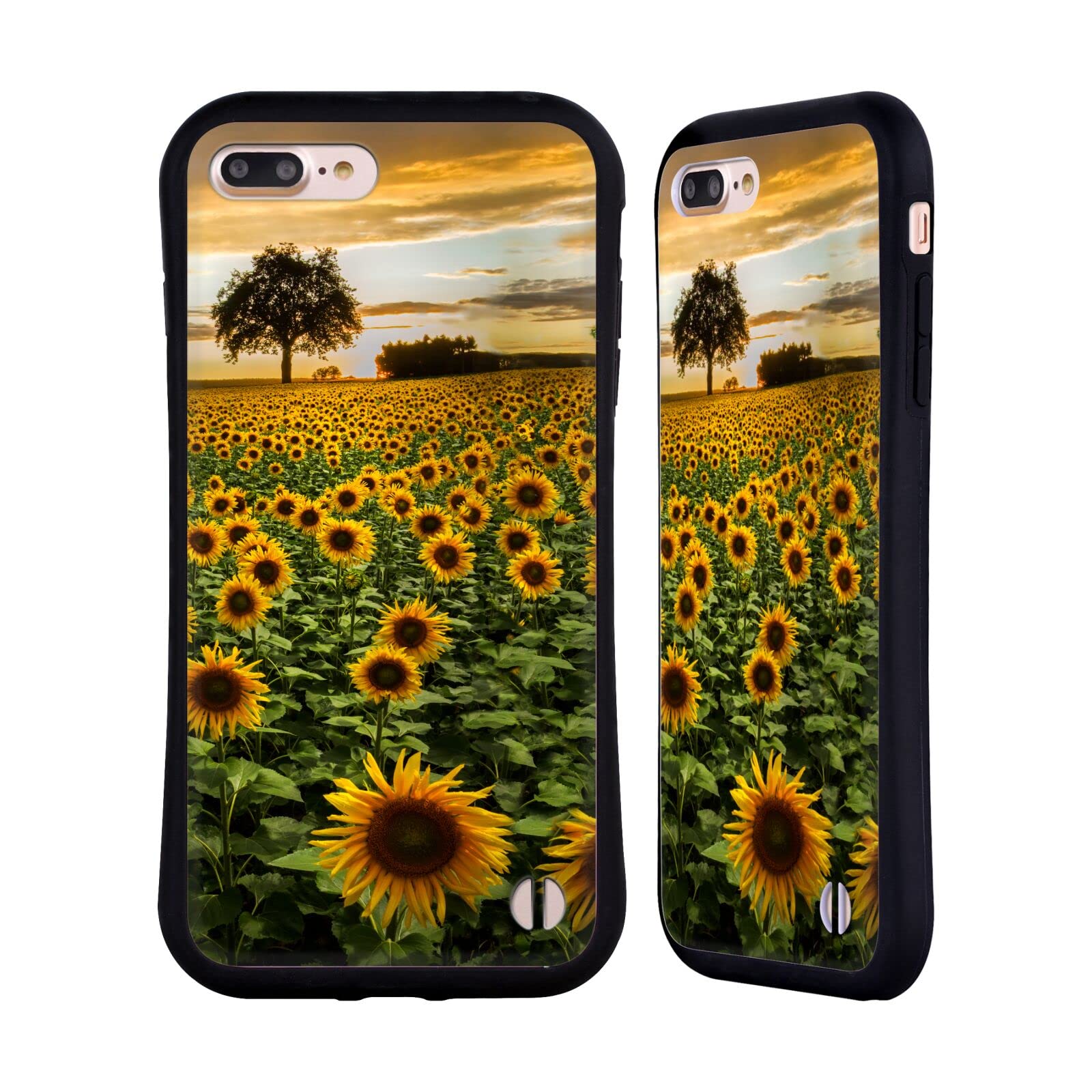 Officially Licensed Celebrate Life Sunflower Field Floral Hybrid Case for Apple iPhone 7 Plus/8 Plus - Durable Protection with Vibrant Design - Perfect for Nature Lovers & Outdoor Enthusiasts