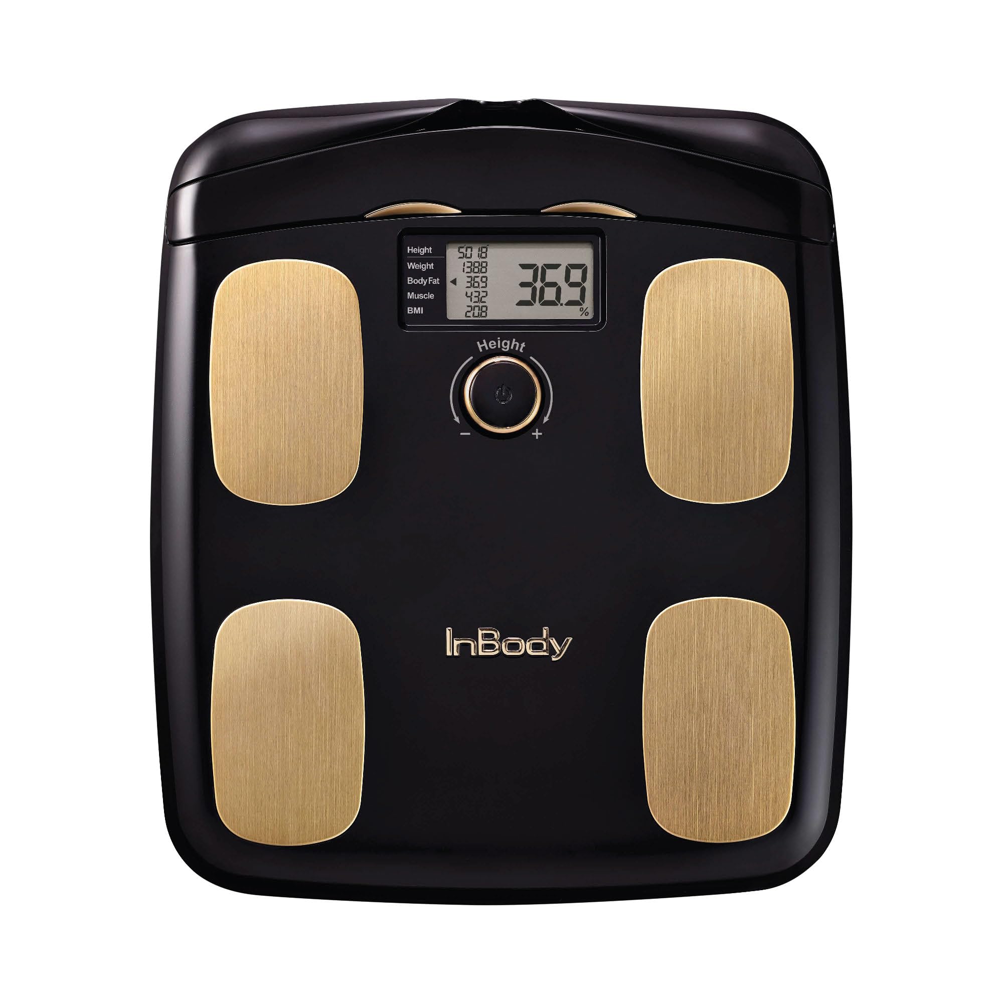 InBody Dial H20 Smart Body Fat Scale - Digital Bluetooth Weight Scale for Body Composition Analysis (Weight, Fat%, Muscle Mass) - Accurate BMI & BMR Measurement for Home Gym & Fitness Tracking - Midnight Black - Ideal for Health Enthusiasts & Personal Trainers