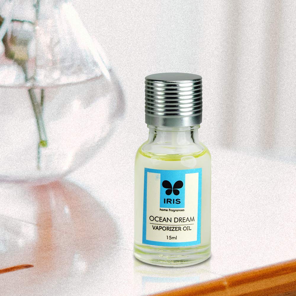 IRIS Ocean Dream Vaporizer 15ml Essential Oil - Portable Aromatherapy for Relaxation, Stress Relief & Home Fragrance