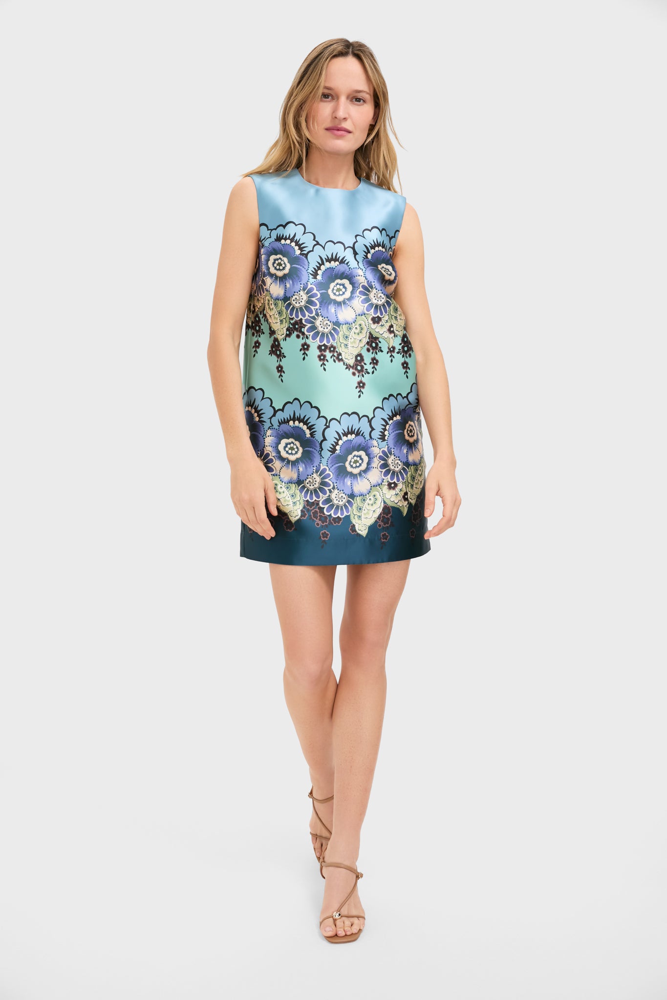 Blue Madalena Mini Dress for Women - Flirty Summer Party Outfit, Beach Vacation Dress, Casual Date Night Attire
