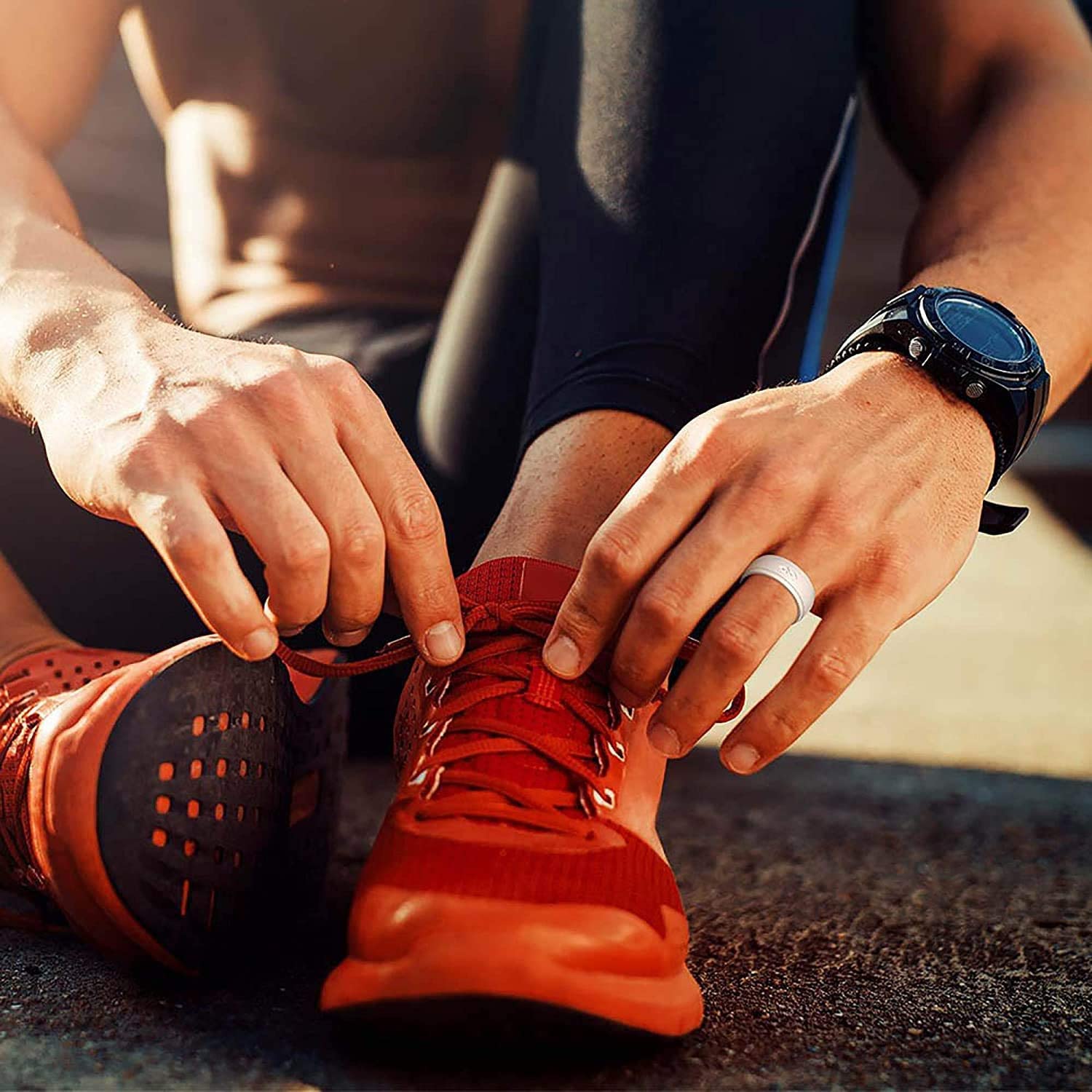 Rinfit 9mm Silicone Wedding Rings for Men - Durable & Comfortable - Perfect for Active Lifestyles