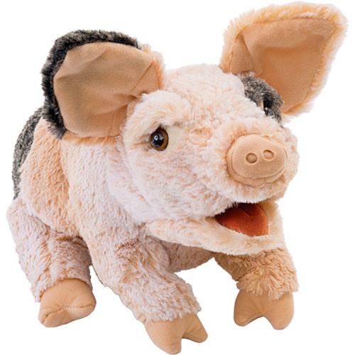 Folkmanis Grunting Pig Puppet - Realistic Hand Puppet for Storytelling, Education & Play - Perfect for Kids, Teachers & Puppet Shows