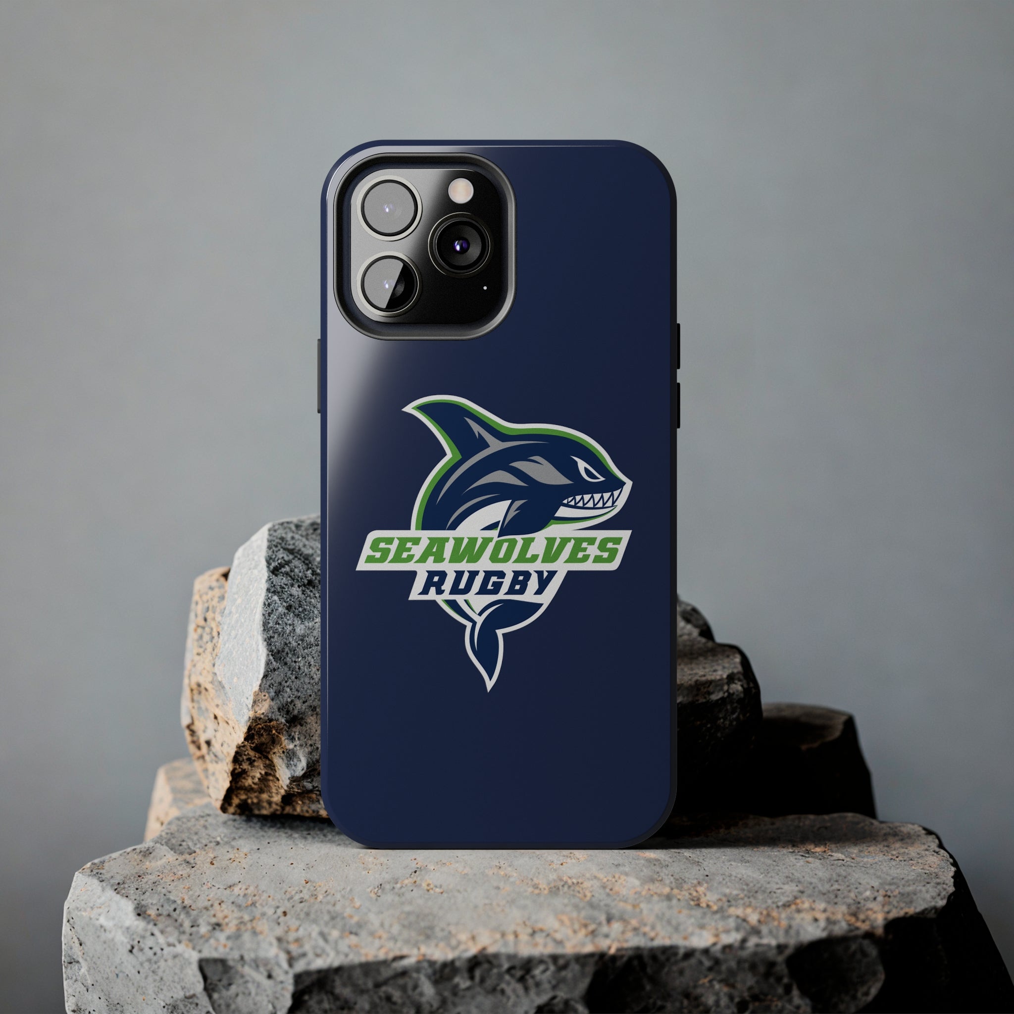 Seawolves Navy Rugged Phone Case - Shockproof & Durable Protection for iPhone & Samsung - Perfect for Outdoor Adventures, Work & Daily Use