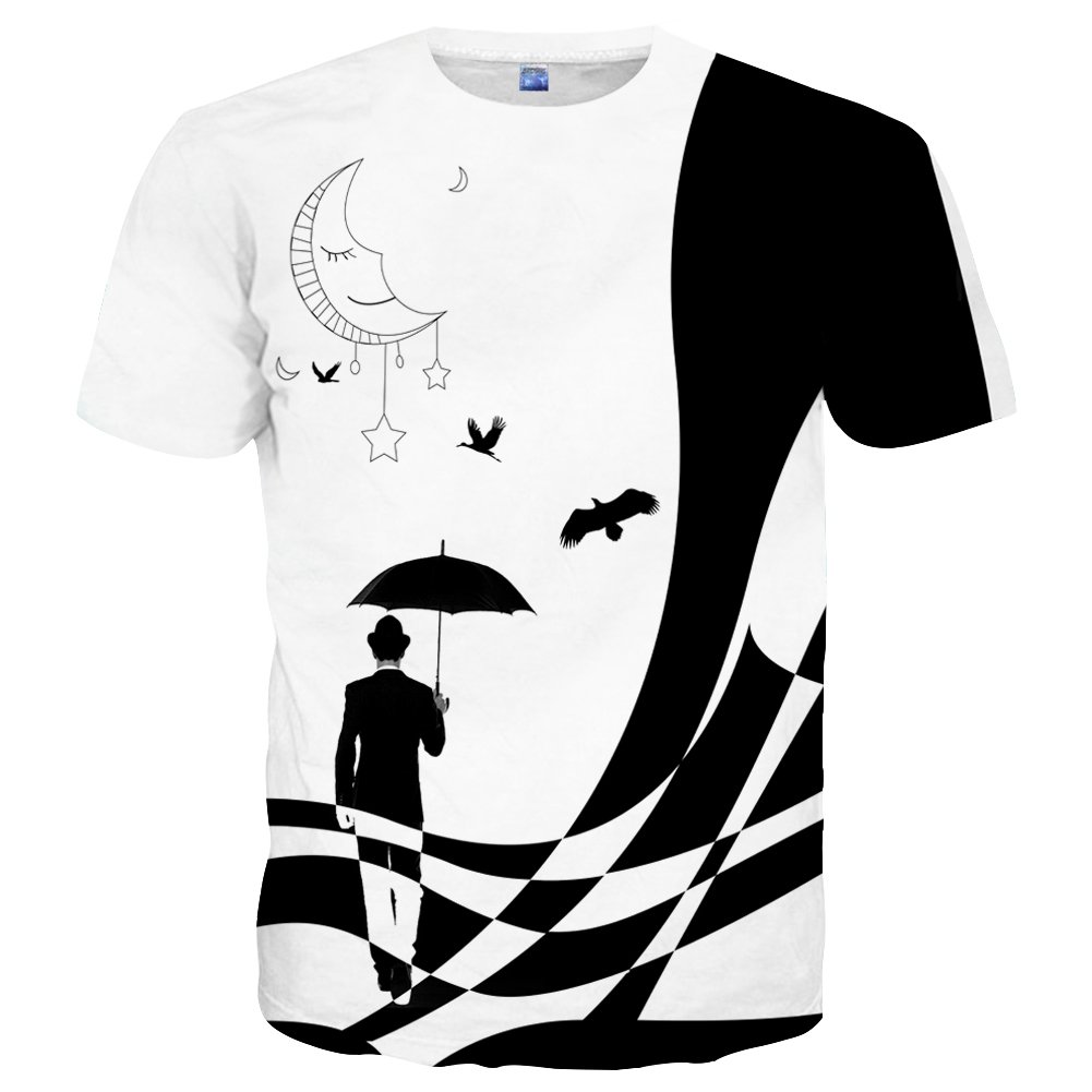 LAIDIPAS Unisex 3D Graphic T-Shirts for Men & Women - Casual Short Sleeve Cotton Tees - Perfect for Streetwear, Parties & Everyday Fashion