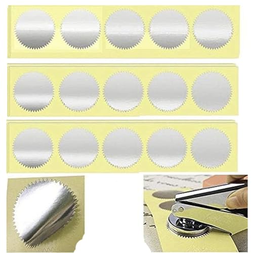 Silver Embossing Stickers