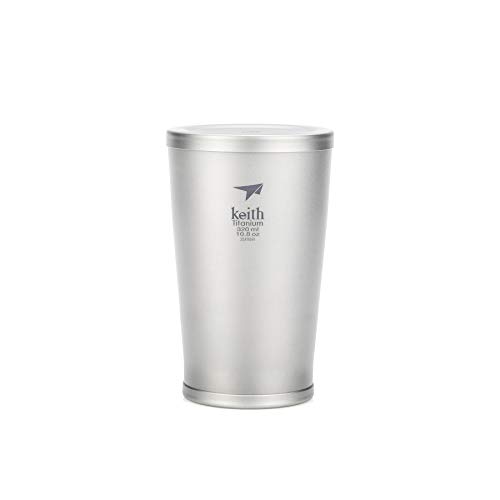 Keith Titanium Ti3150 Vacuum Insulated BPA-Free Beer Tumbler - 11 oz Stainless Steel Travel Mug for Coffee, Tea & Cold Drinks - Perfect for Camping, Office & Outdoor Adventures