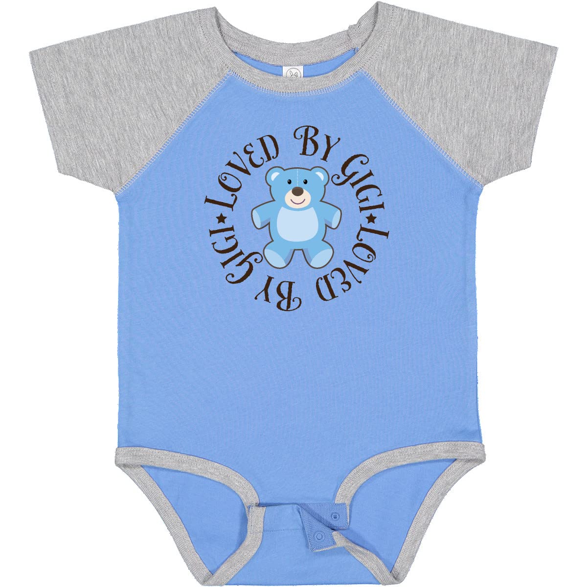 Inktastic Loved by Gigi Baby Boy Onesie - Soft Cotton Bodysuit for Newborns & Infants - Perfect for Playdates, Photo Shoots & Everyday Wear