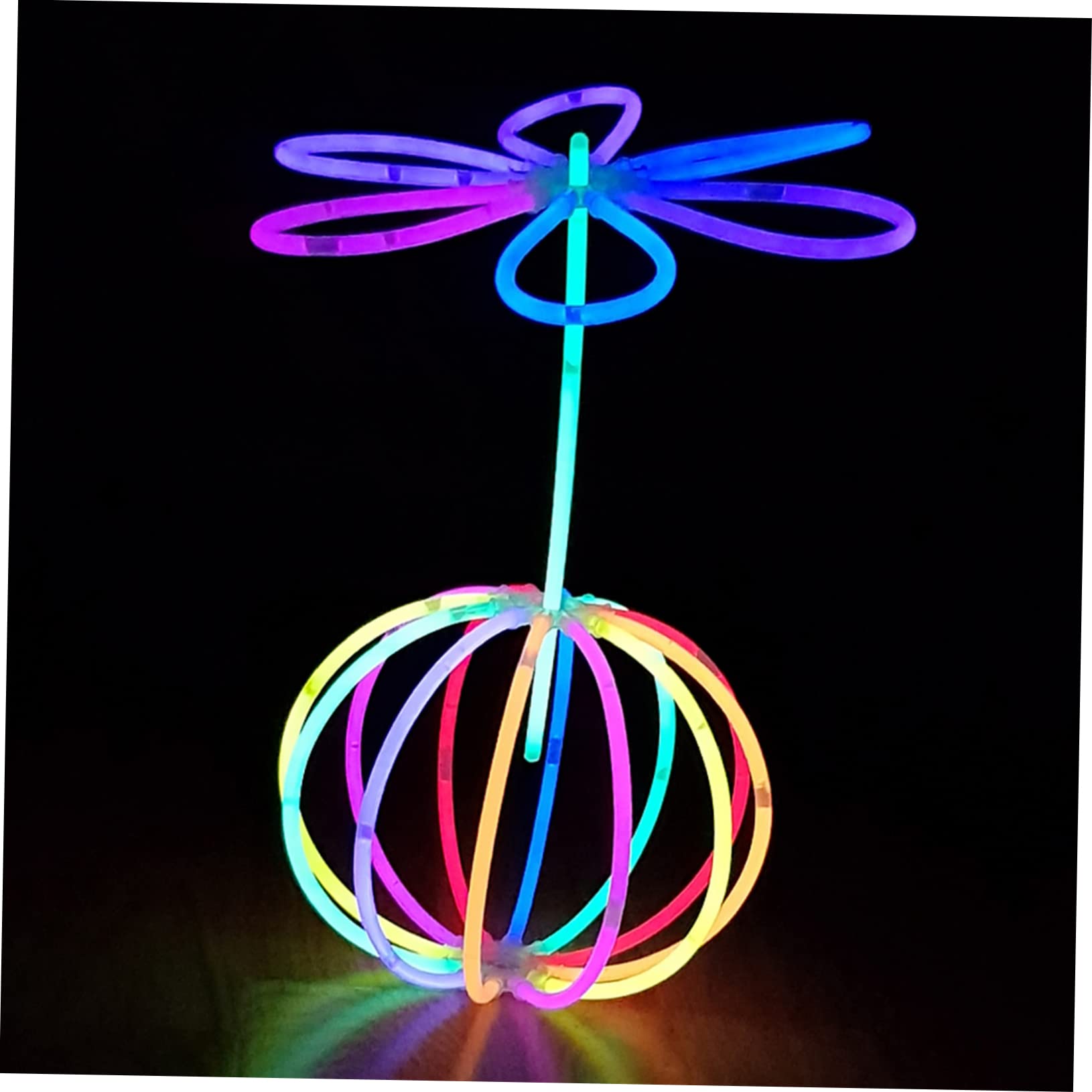 Abaodam 12-Piece Glow Stick Party Pack - Neon Light Up Bracelets, Glow Glasses & Lollipop Toys for Kids - Perfect for Birthday Parties, Raves, Concerts & Night Events
