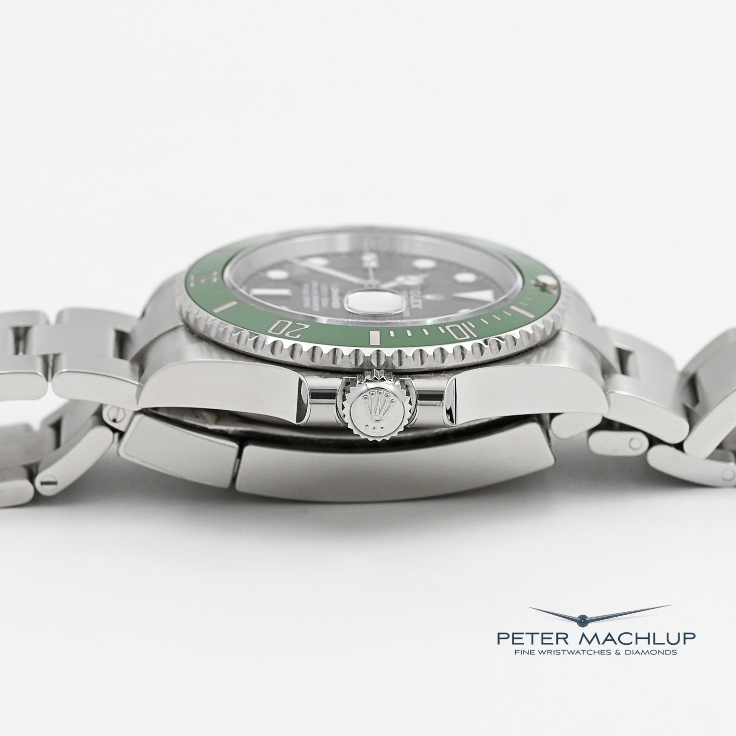 Rolex Submariner Date 41mm Stainless Steel Watch with Green Ceramic Bezel - Luxury Dive Watch for Men, Perfect for Professional Diving, Business Meetings & Special Occasions