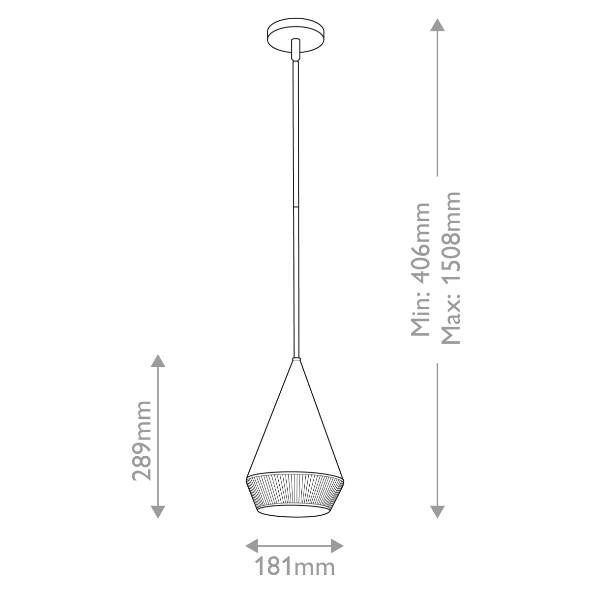 Alora Mood Daphne 1 Liter Glass Pendant Light with E27 Socket - Perfect for Dining Room, Bedroom, or Living Room Lighting Decor