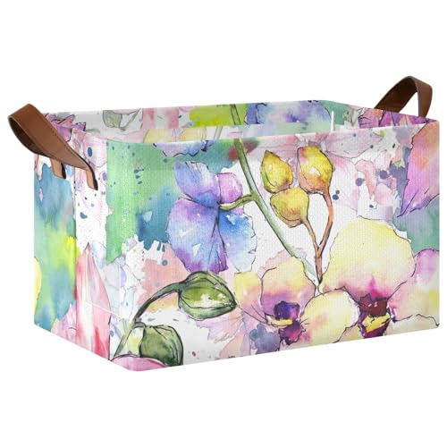 Watercolor Style Flower Pattern