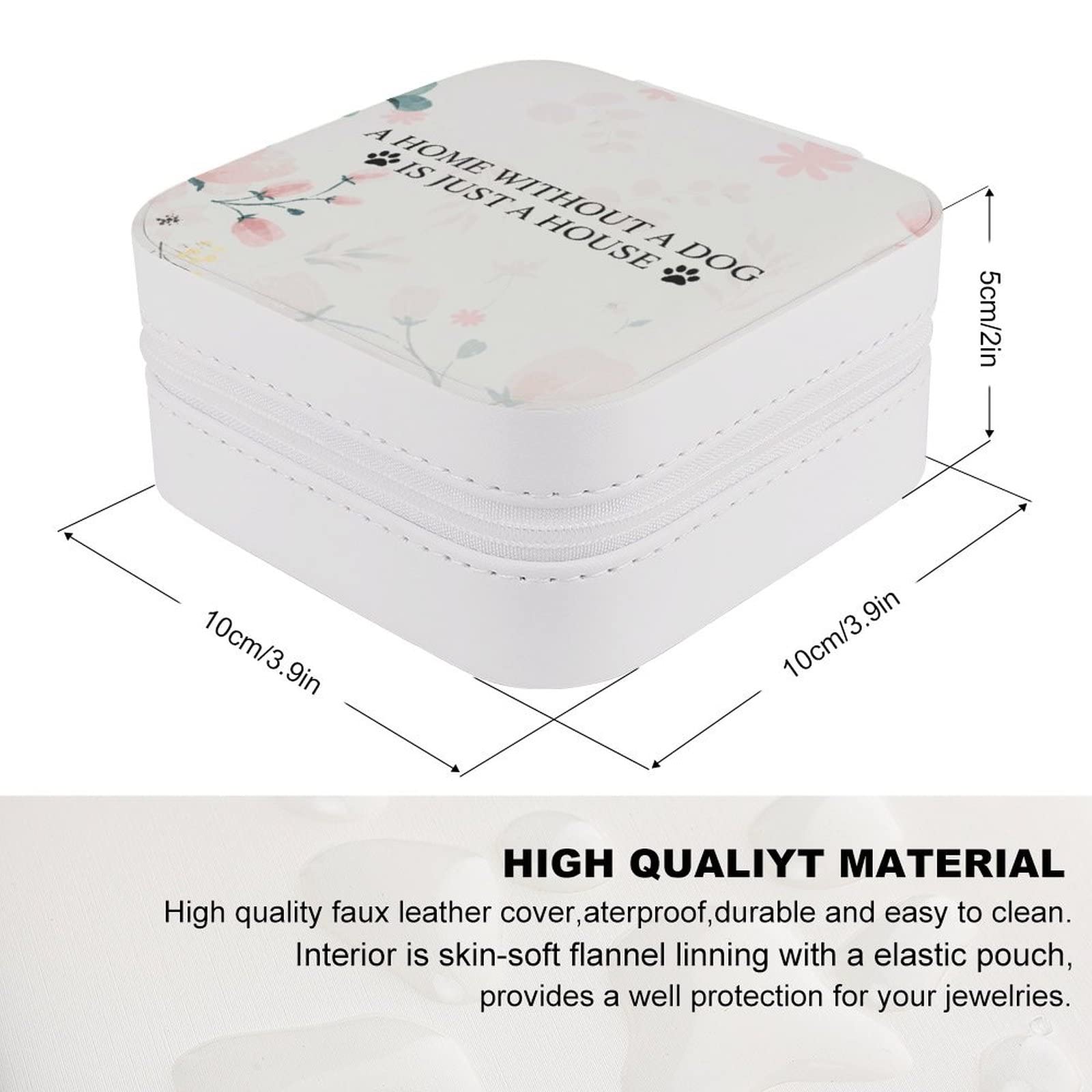 Elegant PU Jewelry Box - Portable Travel Organizer for Rings, Earrings, Necklaces & Bracelets | Perfect for Home Storage, Gift Giving & Travel Accessories