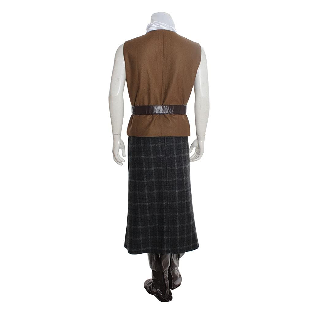 Authentic Men's Scottish Highland Dress Outfit - Jamie Fraser Cosplay Costume from Outlander TV Show | Perfect for Halloween, Renaissance Fairs & Historical Reenactments