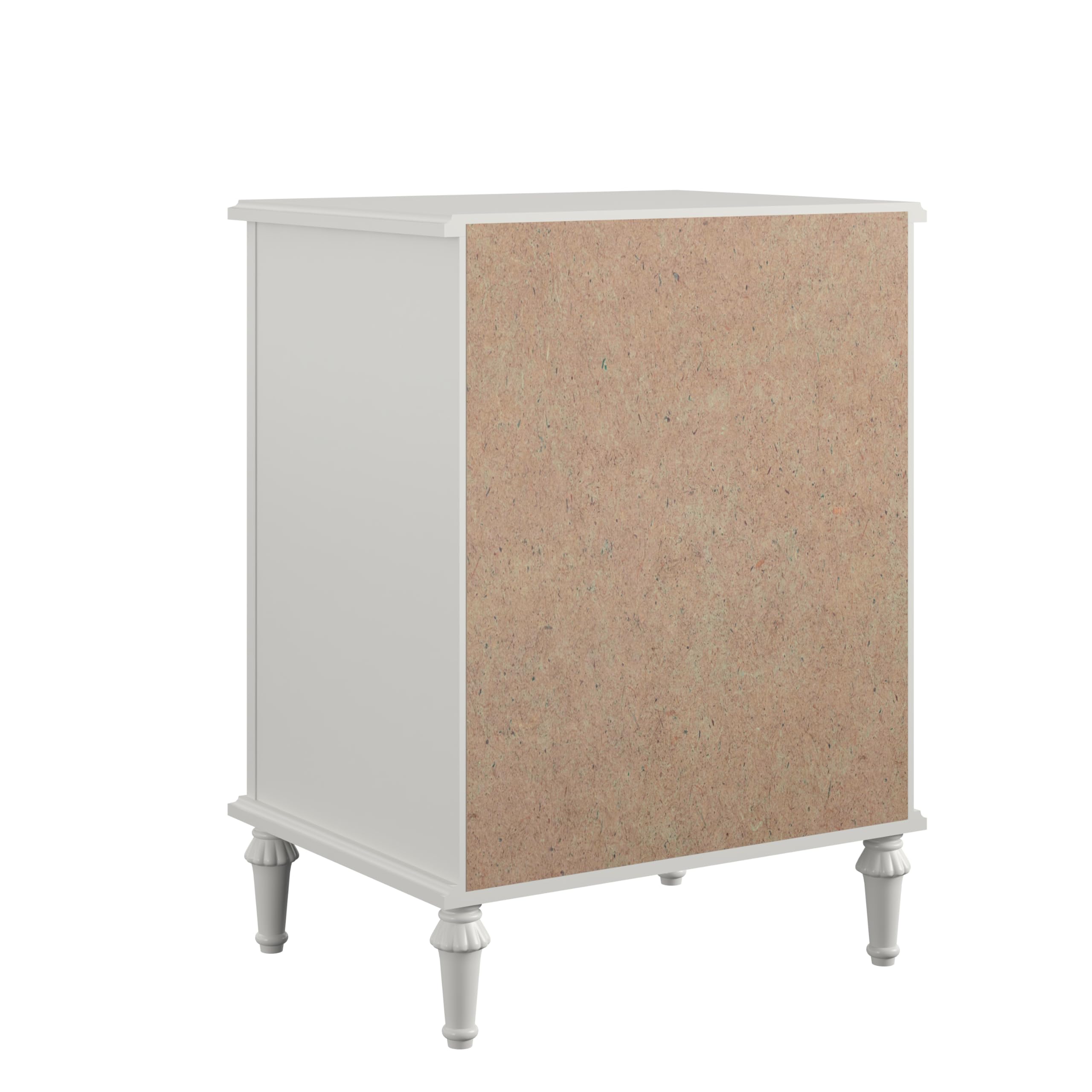 Little Seeds Rowan Valley Arden 1-Drawer White Kids Nightstand - Perfect for Bedroom, Nursery & Playroom Storage