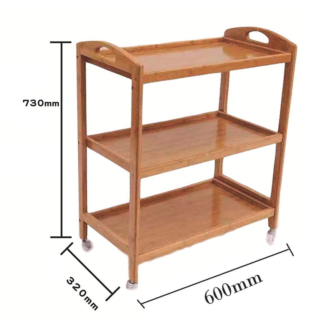 Rotating 3-Tier Kitchen Cart with Wheels - Multi-Purpose Rolling Storage Organizer for Food, Bar, Living Room & Office - Space-Saving Mobile Trolley for Home Organization