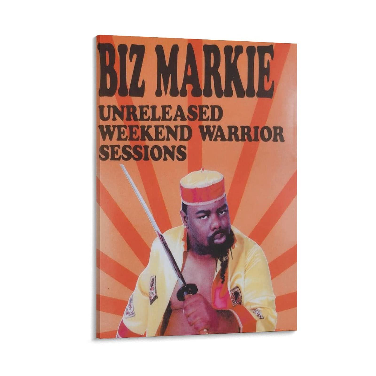 MEIXIAN Biz Markie Rap Artist Music Poster - 16x24 Inch (40x60cm) Canvas Wall Art Print for Modern Bedroom Decor, Living Room Aesthetic & Office Wall Painting - Perfect Gift for Music Lovers & Hip Hop Fans