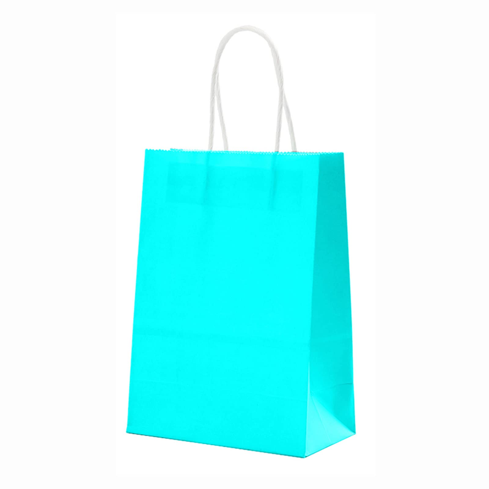 100 Pcs Kraft Paper Bags with Handles - 8x4x11 Inch Eco-Friendly Brown Shopping Bags for Retail Stores, Restaurants, Takeout, Grocery, Bakery, DIY Crafts & Gift Wrapping | Perfect for Parties, Weddings & Farmers Markets