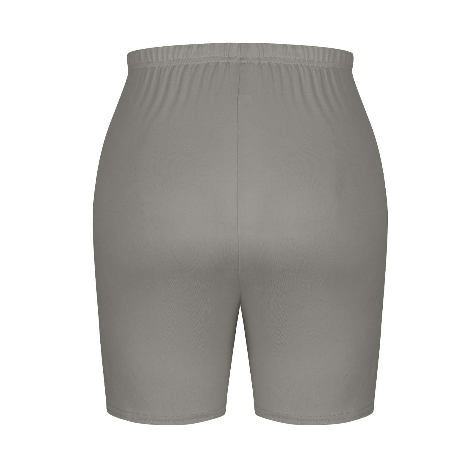 Plus Size Yoga Shorts for Women - Lightweight Biker Shorts for Workout & Summer