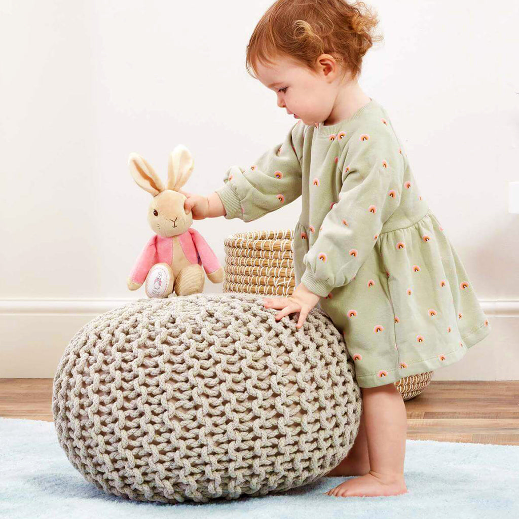 My First Flopsy Bunny Soft Toy - Adorable Plush Bunny for Babies & Toddlers - Perfect for Cuddling, Nursery Decor, and Gift Giving