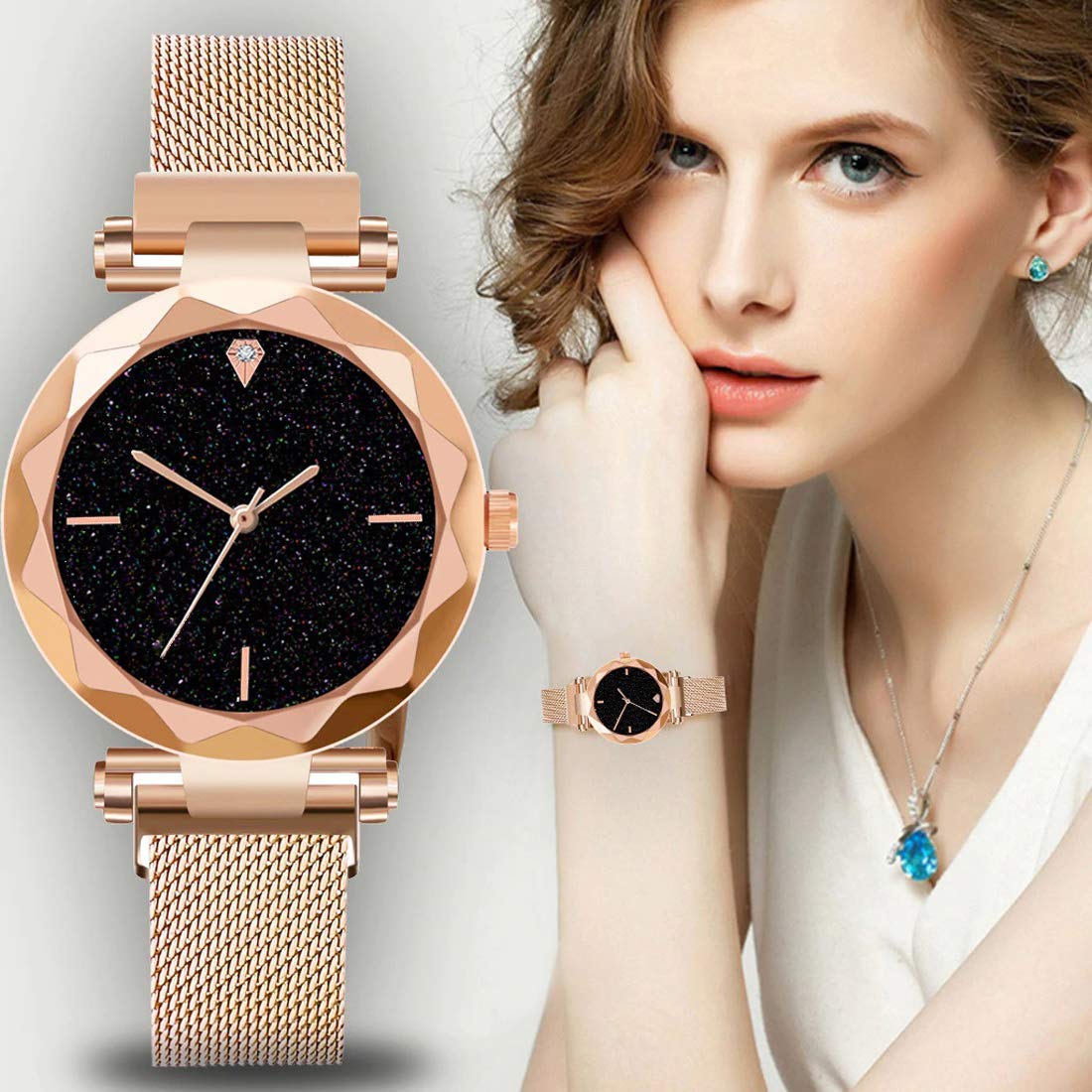 Trendy Magnetic Belt Watches for Women & Girls - Stylish SR-716 AT-7161 Watch - Perfect for Casual Wear, Office & Special Occasions