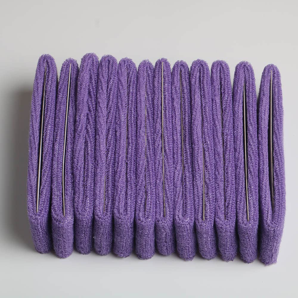 12 Pack Cotton Sweatband Headbands - Stretchy Elastic Terry Cloth Sports Head Wraps for Yoga, Workout, Fitness & Basketball - Perfect for Gym, Running, Tennis & Outdoor Activities