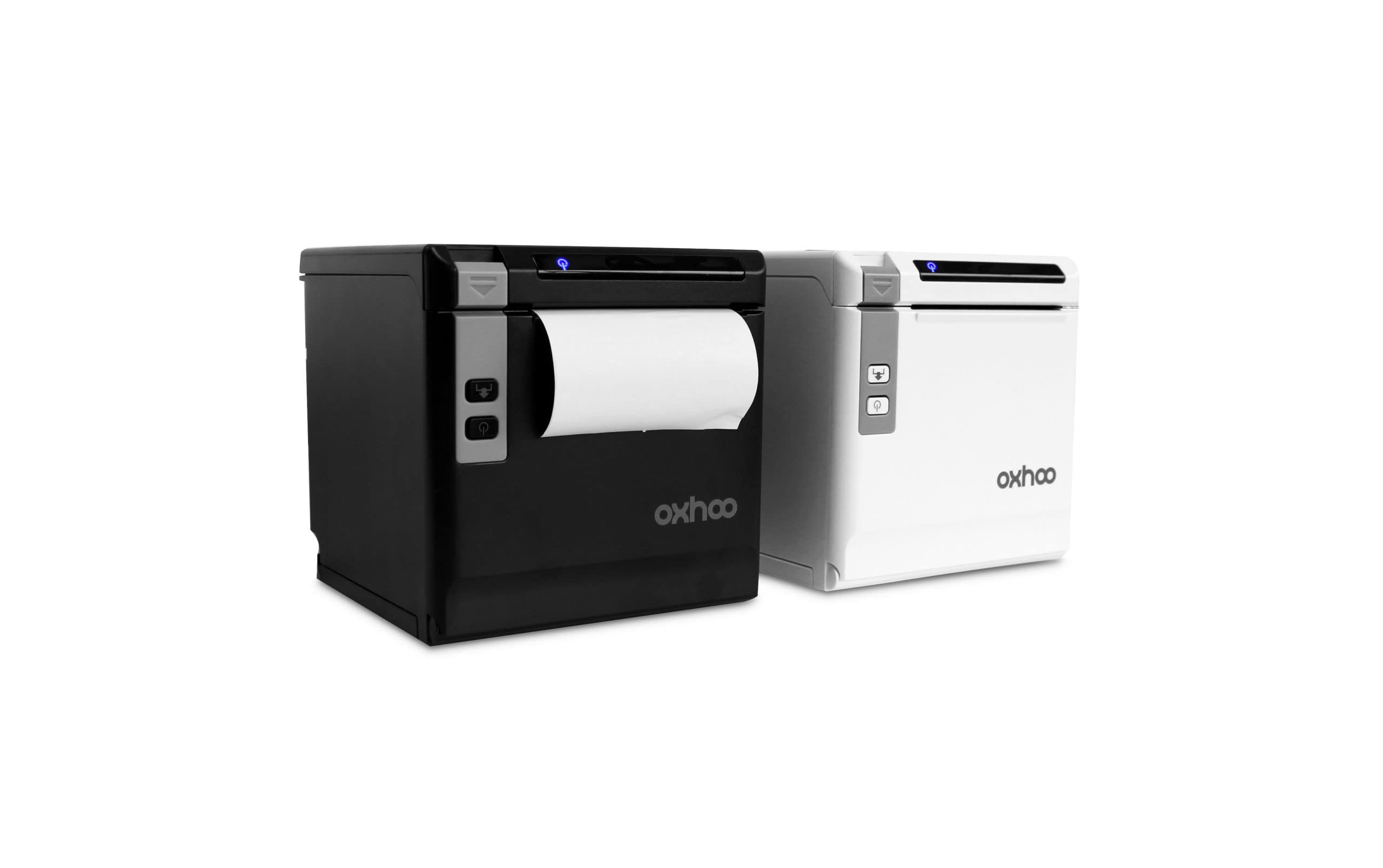 Oxhoo TP85 Thermal Printer - USB, RS232, Ethernet Connectivity - Black - Ideal for Retail, Shipping & Receipt Printing