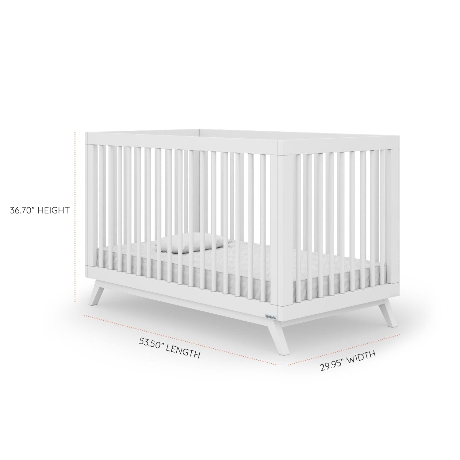 Soho 3-in-1 Convertible Baby Crib - Toddler Bed & Daybed - Nursery Furniture for Boys & Girls - Perfect for Small Spaces & Modern Nurseries