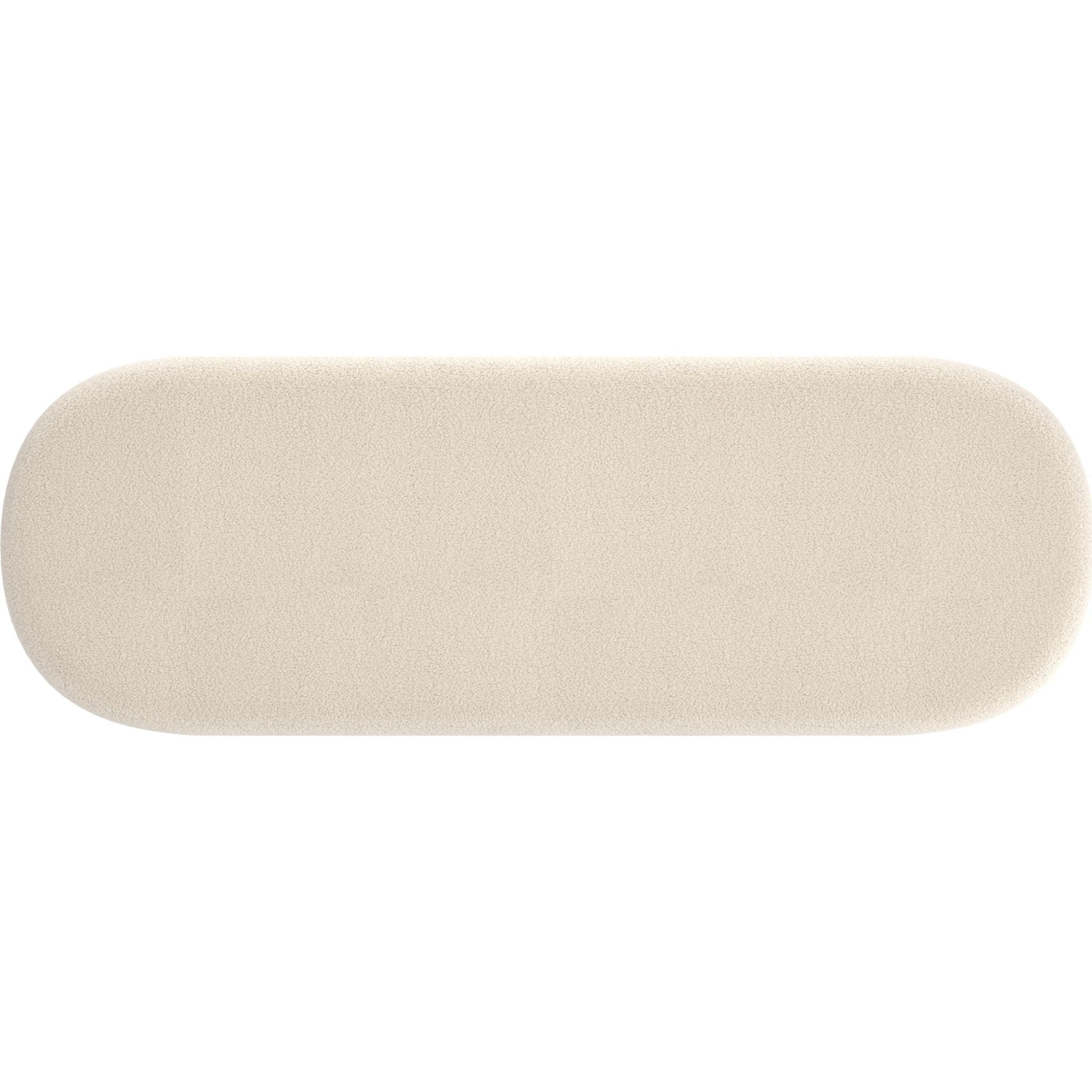 Azoro Bench - Warm Grey Upholstered Indoor/Outdoor Seating - Perfect for Patio, Garden, and Living Room Decor