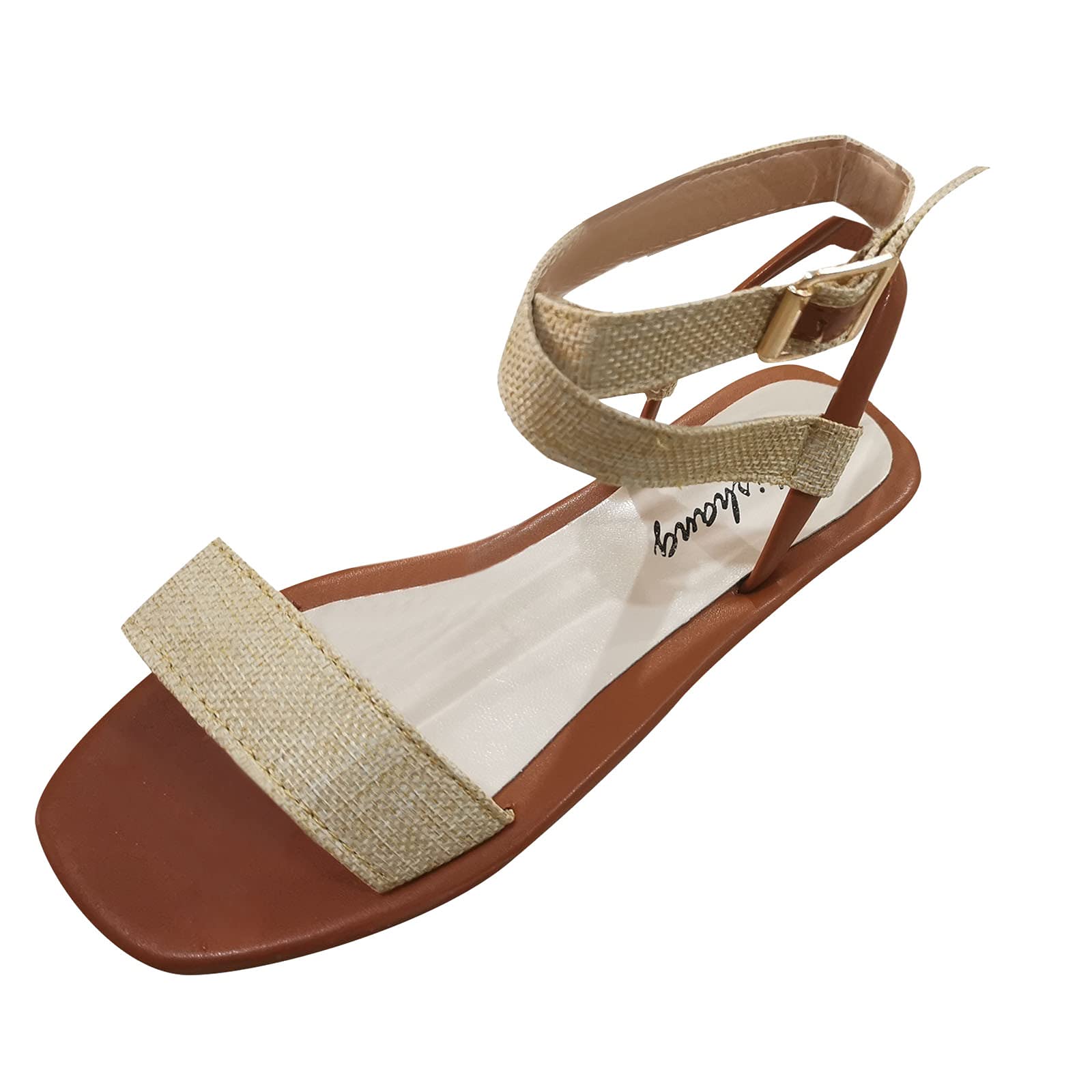 Jianglianga Women's Comfortable Strappy Flat Sandals - Breathable Open Toe Flip Flops for Summer Beach, Pool, and Casual Walking