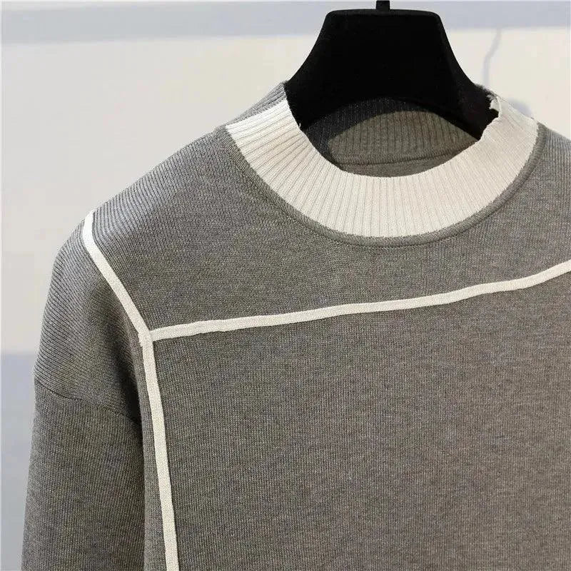 Stylish Women's Striped Sweater Two-Piece Set - Cozy Knit Pullover & Cardigan for Fall & Winter Fashion | Perfect for Office, Date Night & Casual Outings
