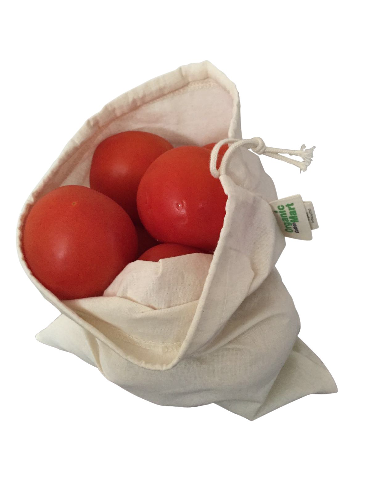 Organic Cotton Reusable Grocery Bags for Produce - Small 8