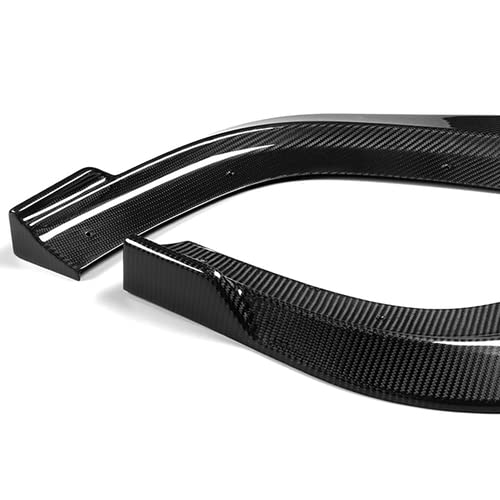 3-Piece Real Carbon Fiber Front Bumper Lip Spoiler & Side Skirt Kit for 2011-2014 Dodge Charger SRT - Aggressive Styling & Protection - Perfect for Car Shows & Street Racing