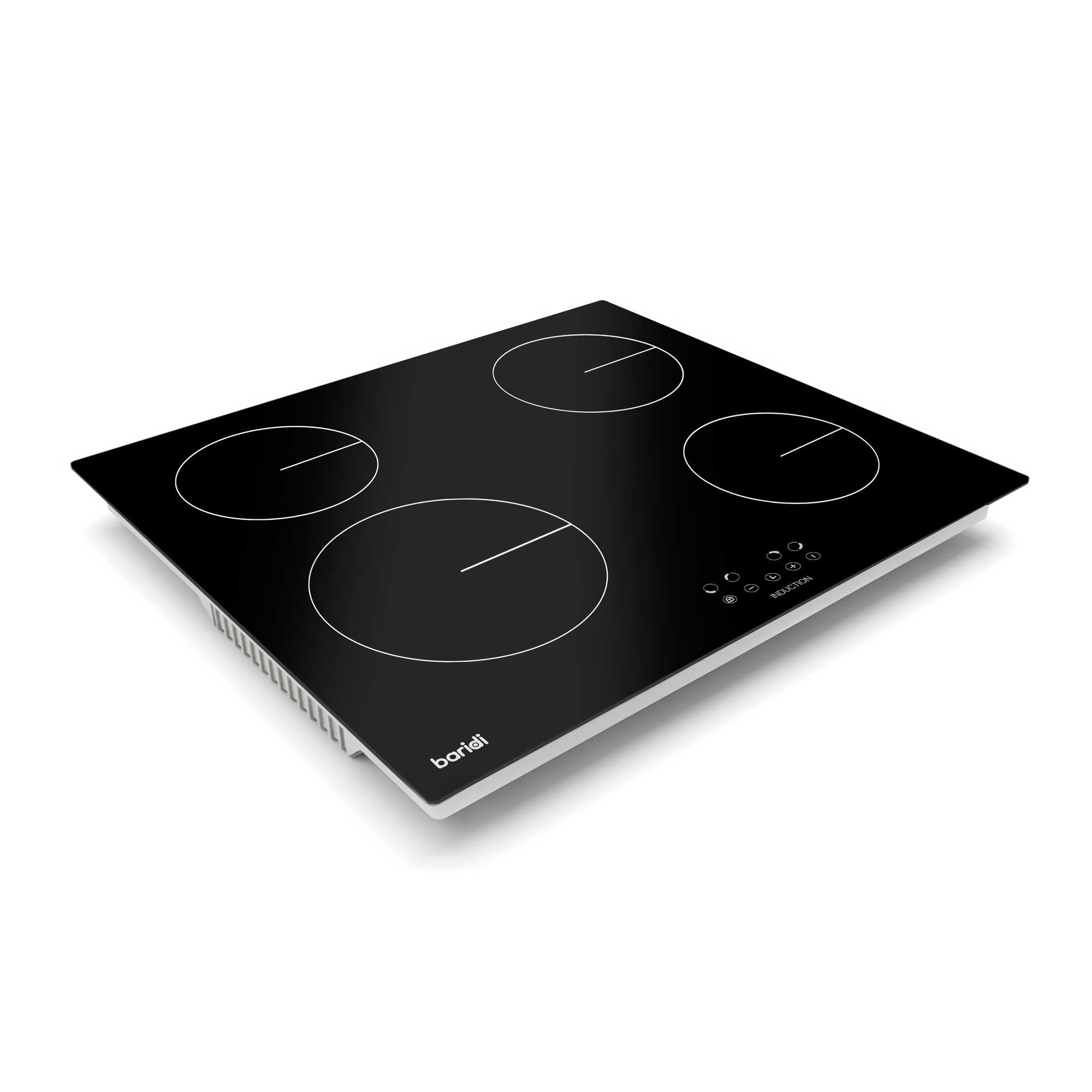Baridi 60cm 4-Zone Induction Cooktop with Boost Function - 9 Power Levels, Touch Control & Timer - 6800W DH176 - Perfect for Home Kitchens & Professional Cooking