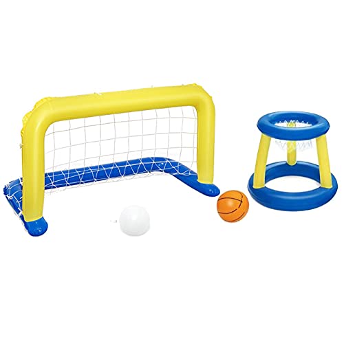 JTWMY Summer Float Volleyball Set - Inflatable Pool Volleyball Game for Adults & Kids - Water Sports Toys for Beach, Pool Party & Backyard Fun (Set A) - Perfect for Summer Outdoor Activities & Water Games