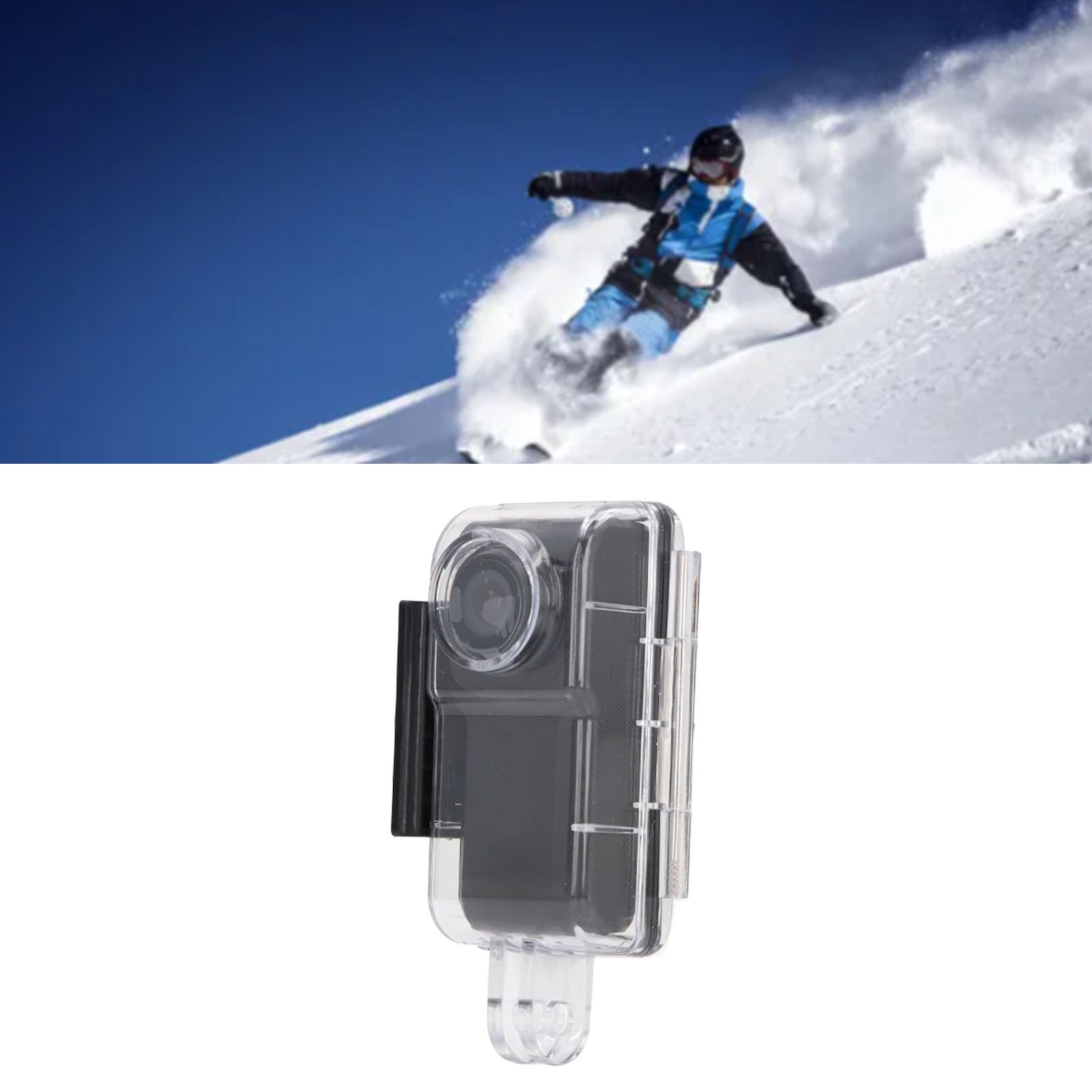 Risegun 4K Waterproof Action Camera with 147° Wide Angle Lens, WiFi Sports Camera, 1.18