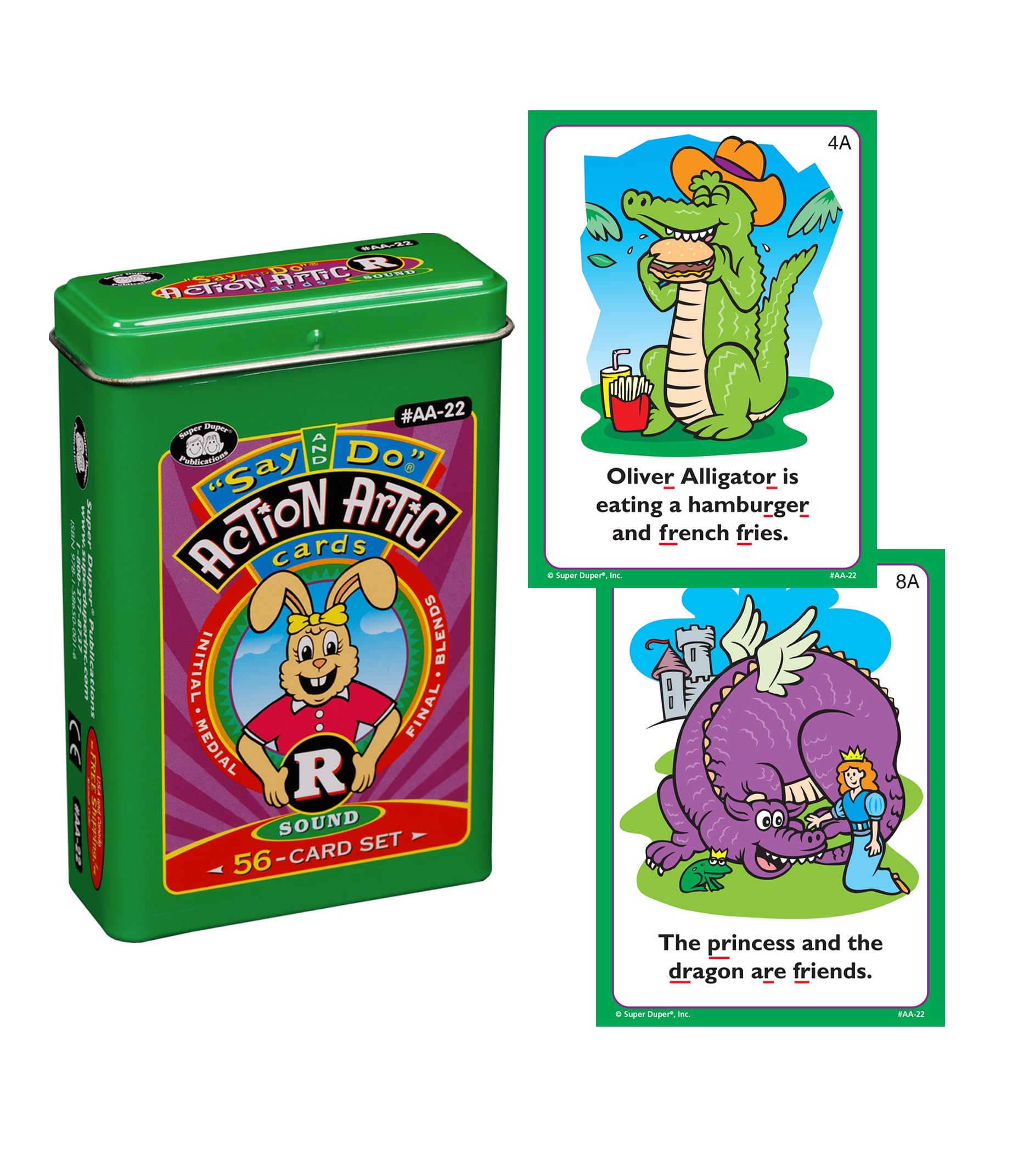 Super Duper Publications Say and Do® Action Articulation Bundle – 10 Sound Flash Cards for Vocabulary & Language Development | Speech Therapy & ESL Learning Materials | Classroom & Homeschool Educational Games